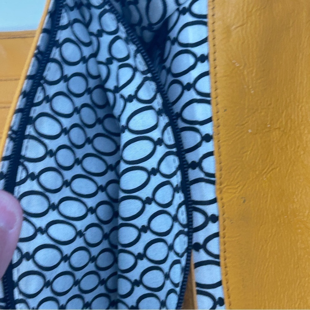 Hobo‎ International Large Patent Leather Women's Clutch Wallet | Orange Y2k - Picture 11 of 15
